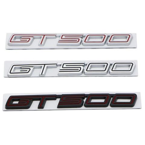 Metal GT500 Letter Stickers Decals For Ford Mustang Emblem Badge