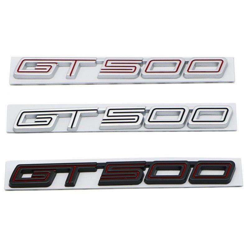 Metal GT500 Letter Stickers Decals For Ford Mustang Emblem Badge