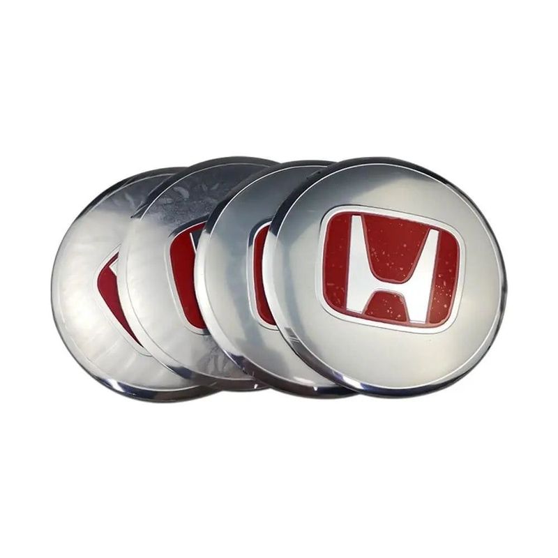 4pcs 56mm Honda Mugen Power Odyssey City Insight Accord Civic CRV Car Wheel Center Hub Cap Sticker Emblem Badge Decal