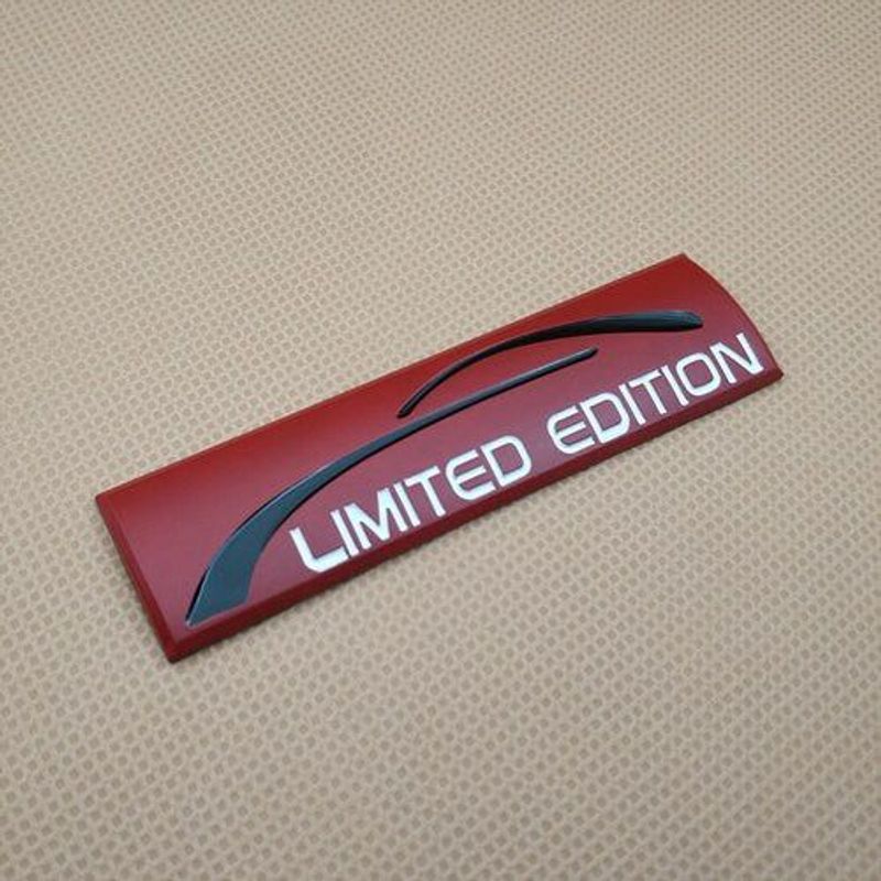2Pcs 3D Metal Limited Edition Trunk Fender Emblem Badge Decal Sticker Sport