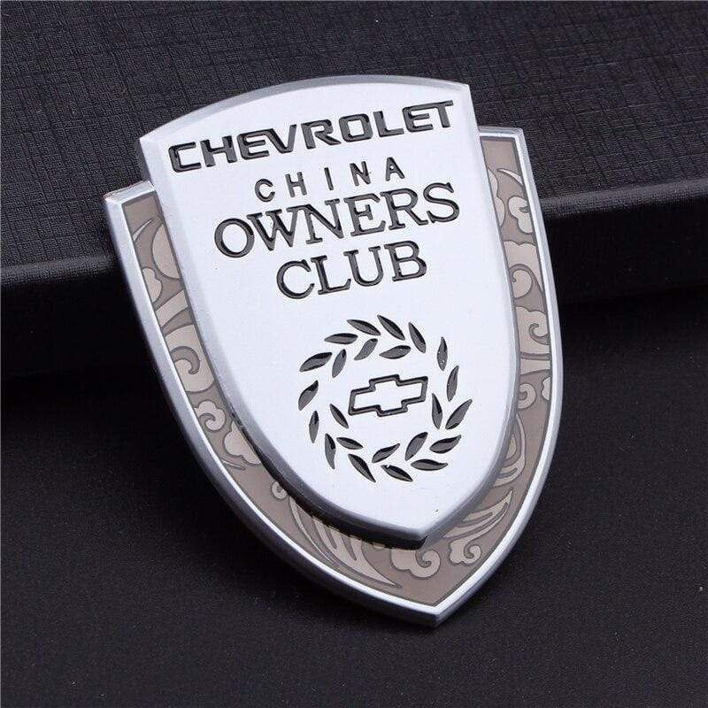Car Styling 3D Metal Emblem Badge Rear Trunk Sticker For Chevrolet Aveo Cruze Malibu Trax Lacetti Niva Camaro Sail