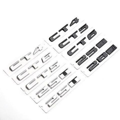 3D Stickers Decals For Cadillac CT4 CT5 CT6 25T 28T 40T AWD Rear Trunk Body Emblem Badge