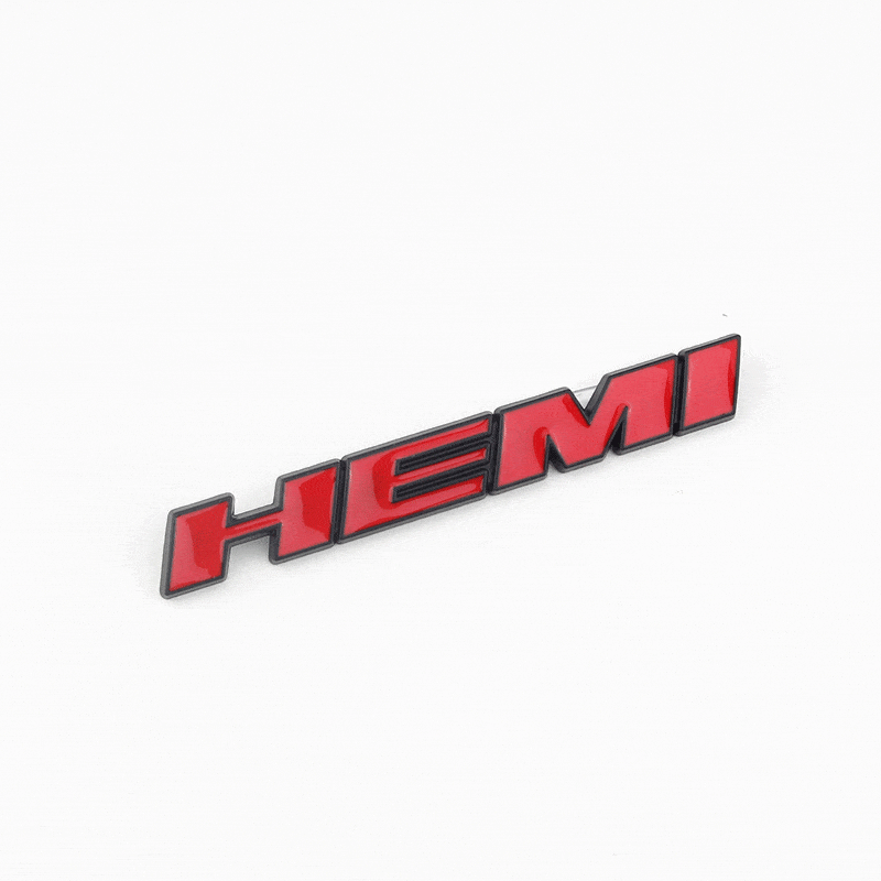 Metal Auto Front Grille Emblem Car Sticker for Dodge HEMI Badge Styling Caliber Jcuv Journey Challenger RAM Caravan