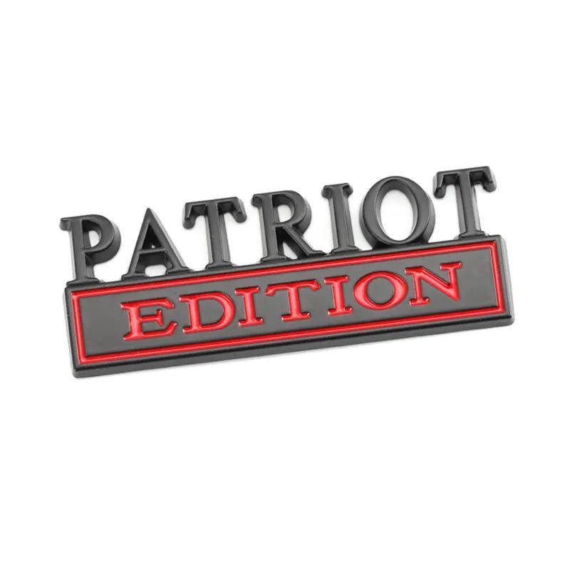Metal Car Sticker PATRIOT Edition Badge Emblem Front Hood Grille for BMW Subaru Mazda