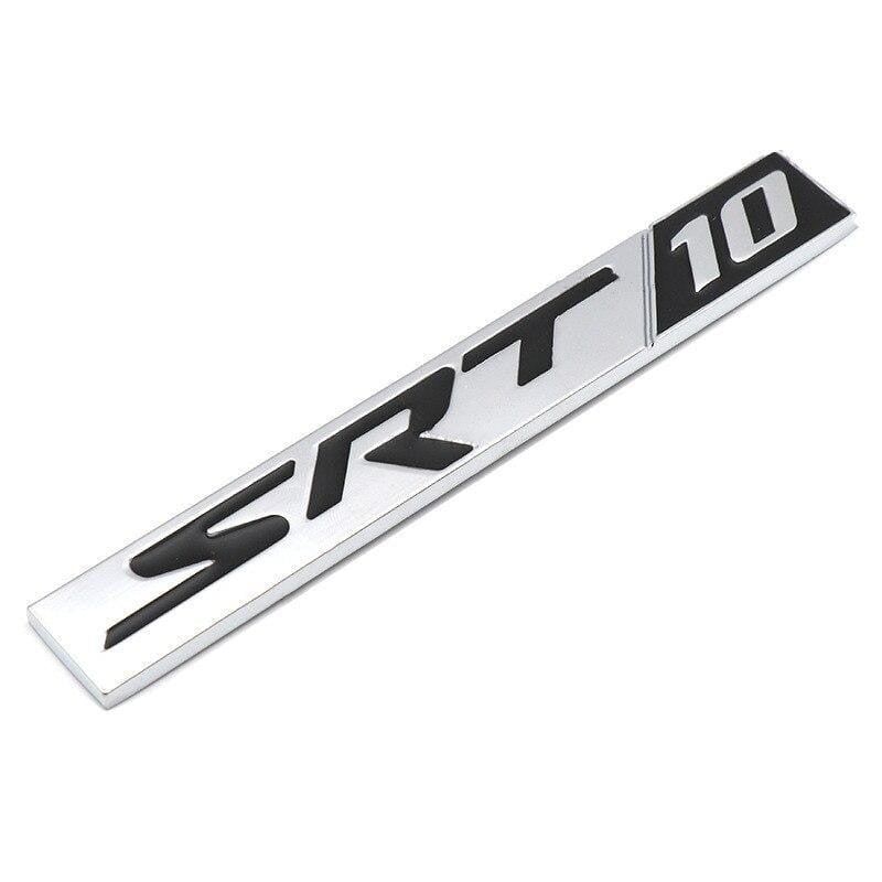 Metal Car Body Decoration for SRT8 SRT6 Logo Car Rear Side Sticker for Dodge Charger Challenger Caliber Jcuv Ram Journey