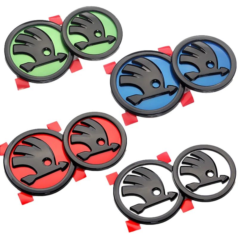 ABS Emblem For Skoda Fabia 1 2 Octavia a7 RS Superb Front Rear Boot Tailgate Sticker