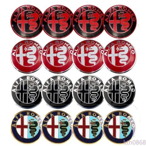 4pcs 56mm Alfa Romeo Car Wheel Center Hub Cap Sticker Auto Tire Emblem Badge Decal Accessories
