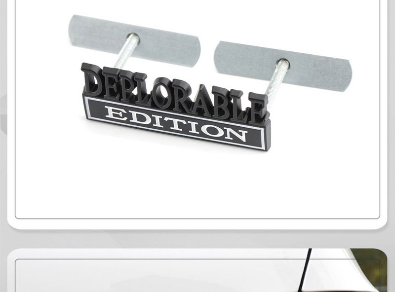 Sticker Deplorable Edition Badge Emblem Hood Grille for Jeep Patriot Freelance Compass