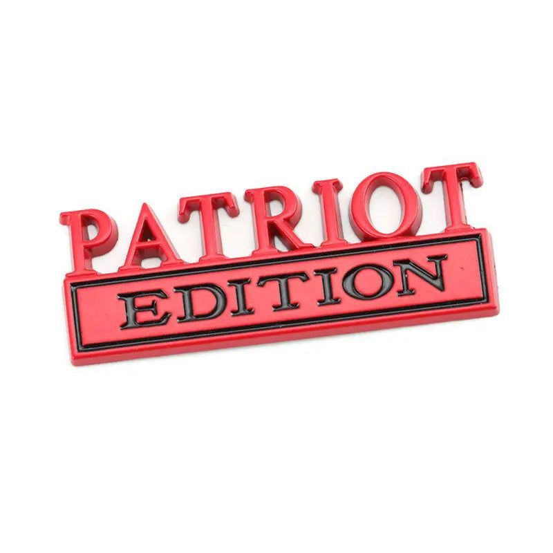 Metal Car Sticker PATRIOT Edition Badge Emblem Front Hood Grille for BMW Subaru Mazda