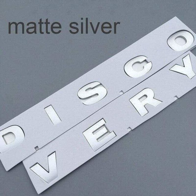 Round Font Letter Emblem Badge for DISCOVERY 4 V8 HSE SPORT Car Refitting Hood Rear Trunk Logo Sticker