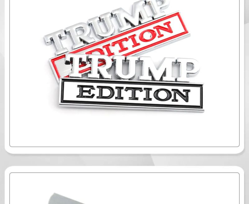 TRUMP Edition Badge Emblem Hood Grille for Subaru Chevrolet Honda Jeep Ford Nissan Lexus