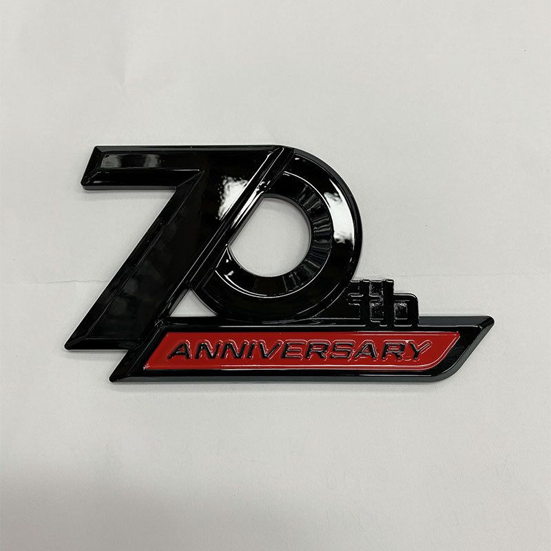 1 pic Side Emblem 70th Anniversary 3D Emblem Trunk Badge Sticker For Toyota Land Cruiser