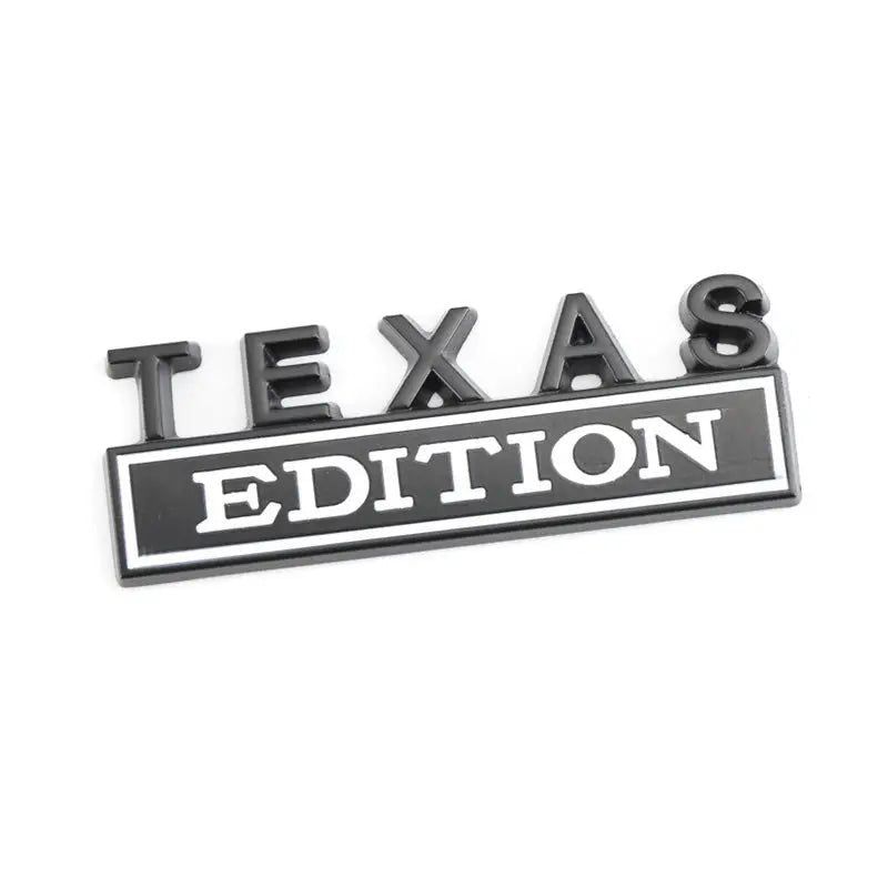 Metal Sticker TEXAS Edition Badge Emblem Front Hood Grille for BMW Nissan Mazda Skoda Lexus