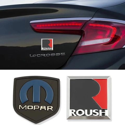 3D Metal ROUSH MOPAR Decoration Stickers Trunk Fender Rear For Ford Mustang