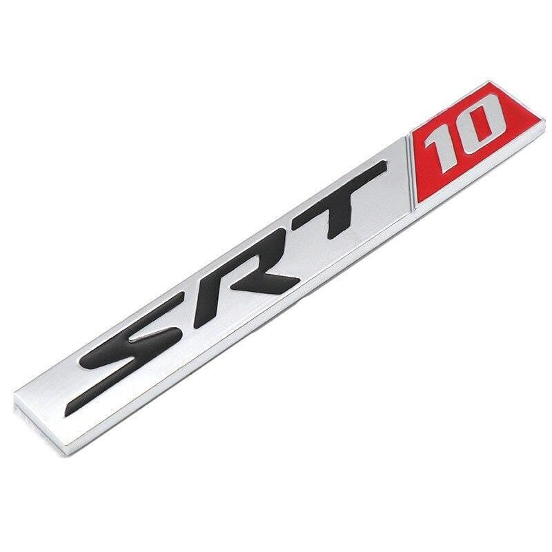 Metal Car Body Decoration for SRT8 SRT6 Logo Car Rear Side Sticker for Dodge Charger Challenger Caliber Jcuv Ram Journey