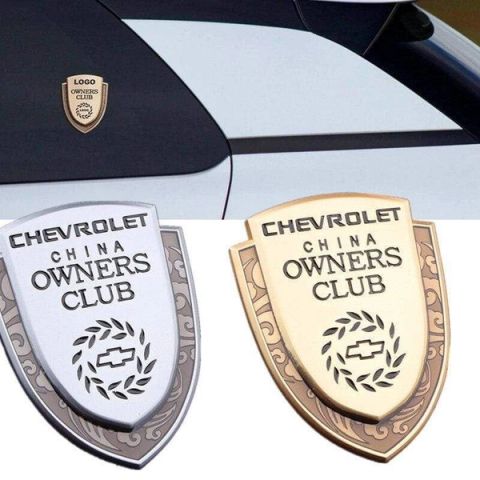 Car Styling 3D Metal Emblem Badge Rear Trunk Sticker For Chevrolet Aveo Cruze Malibu Trax Lacetti Niva Camaro Sail