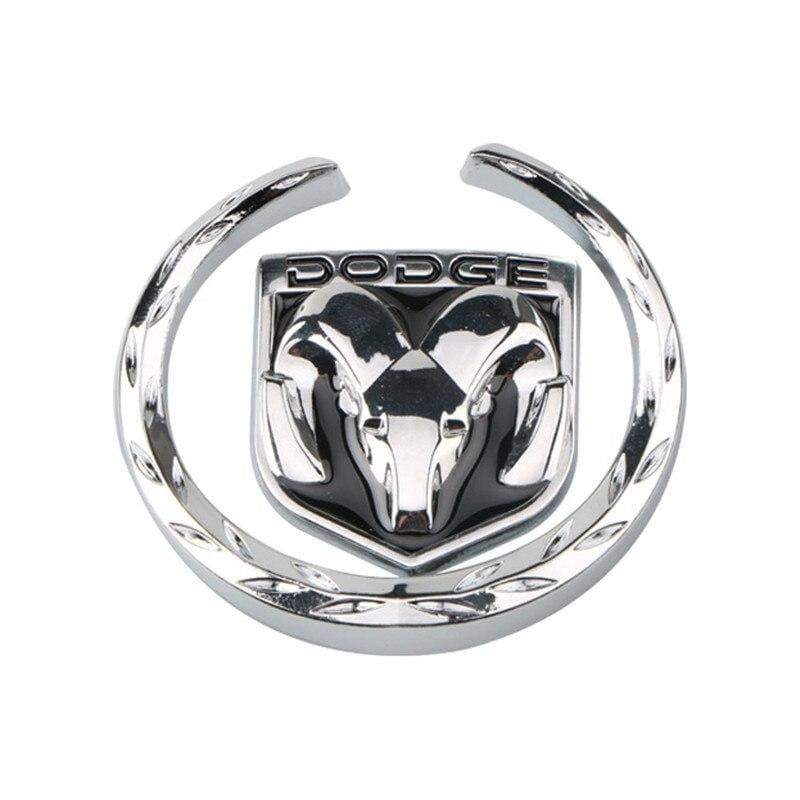 2pcs Metal Car Rear Side Wheat Window Sticker for Dodge RAM Logo Journey Caravan Durango Nitro Caliber Jcuv Challenger