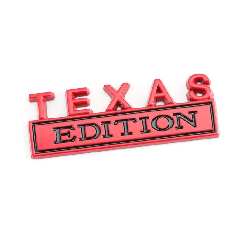 Metal Sticker TEXAS Edition Badge Emblem Front Hood Grille for BMW Nissan Mazda Skoda Lexus