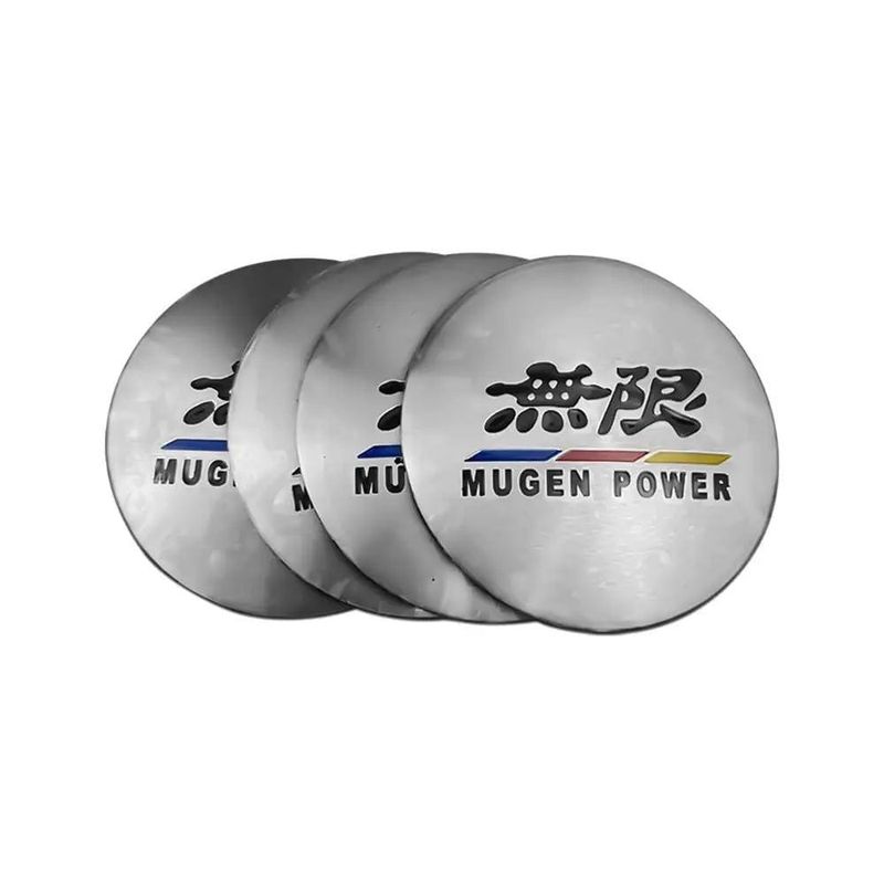 4pcs 56mm Honda Mugen Power Odyssey City Insight Accord Civic CRV Car Wheel Center Hub Cap Sticker Emblem Badge Decal