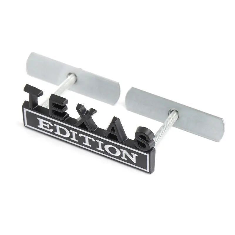 Metal Sticker TEXAS Edition Badge Emblem Front Hood Grille for BMW Nissan Mazda Skoda Lexus