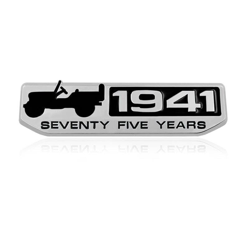 1pcs 1941 Car Stickers 3D Badge Texas Edition Star TRAIL RATED 4X4 Limited Emblem Metal Refitted For JEEP Car Styling Car