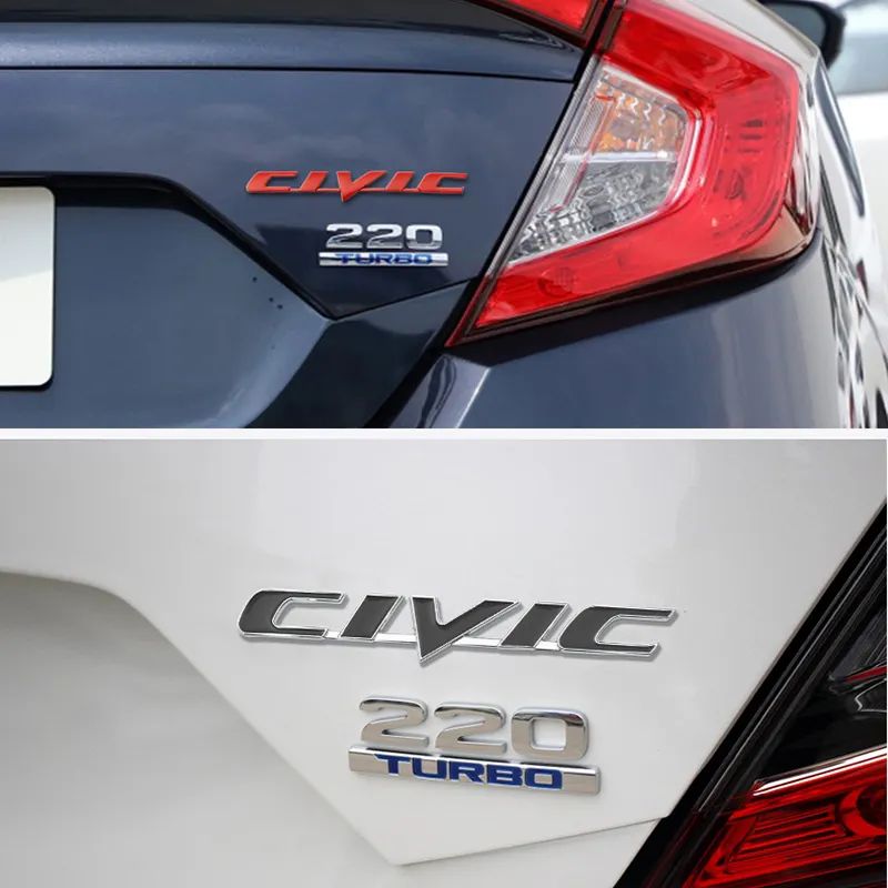 3D Metal VTEC i-VTEC CIVIC Sticker Emblem Badge Decals for Honda City Civic Accord