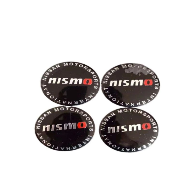 56mm 4PCS Nissan Nismo GTR X-Trail Qashqai tiida Altima sentra Car Wheel Center Hub Cap Sticker Emblem Badge Decal