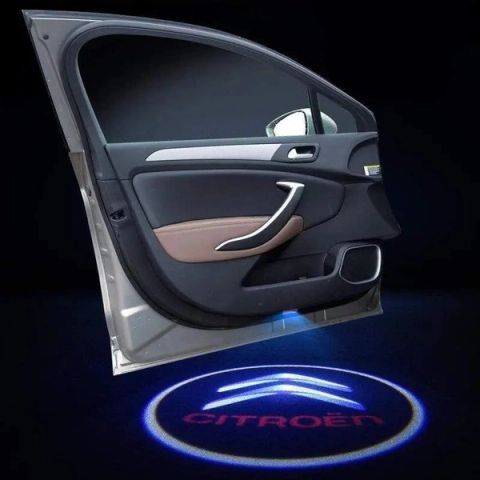 2x LED Car door Led Welcome laser projector Logo Ghost Shadow Light For Citroen