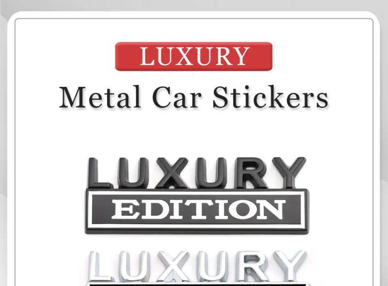 Car Sticker Luxury Edition Badge Emblem Hood Grille for BMW Subaru Mazda Skoda Cadillac