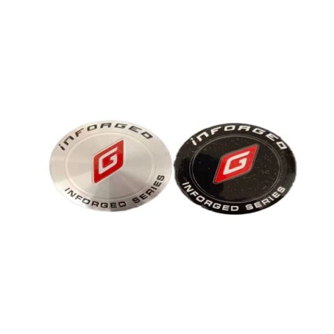4pcs 56mm Inforged Series Car Wheel Center Hub Cap Badge Emblem Sticker