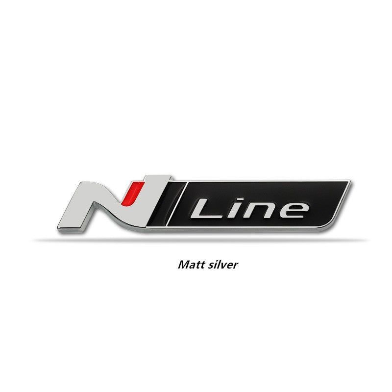 1x 3D Metal N NLINE N Line Badge Emblem Grille for Hyundai Front Hood