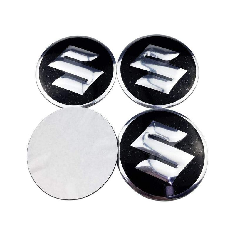 4pcs Car Wheel Center Hub Cap Sticker Cover Metal 56mm Emblem Badge Decal Stickers Fits Suzuki