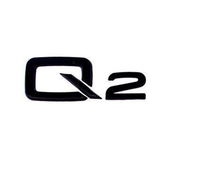 1pcs ABS Glossy Black Rear Tailage Trunk Sticker For Audi A6 C6 C5 A3 A5 Q2 Q3