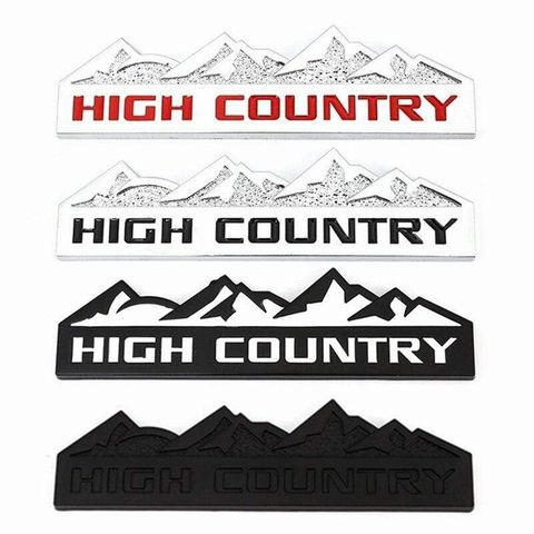 3D Metal HIGH COUNTRY Car Sticker Emblem Badge Decal for Chevrolet Cruze Aveo Captiva Lacetti Niva Orlando Epica Camaro Spark