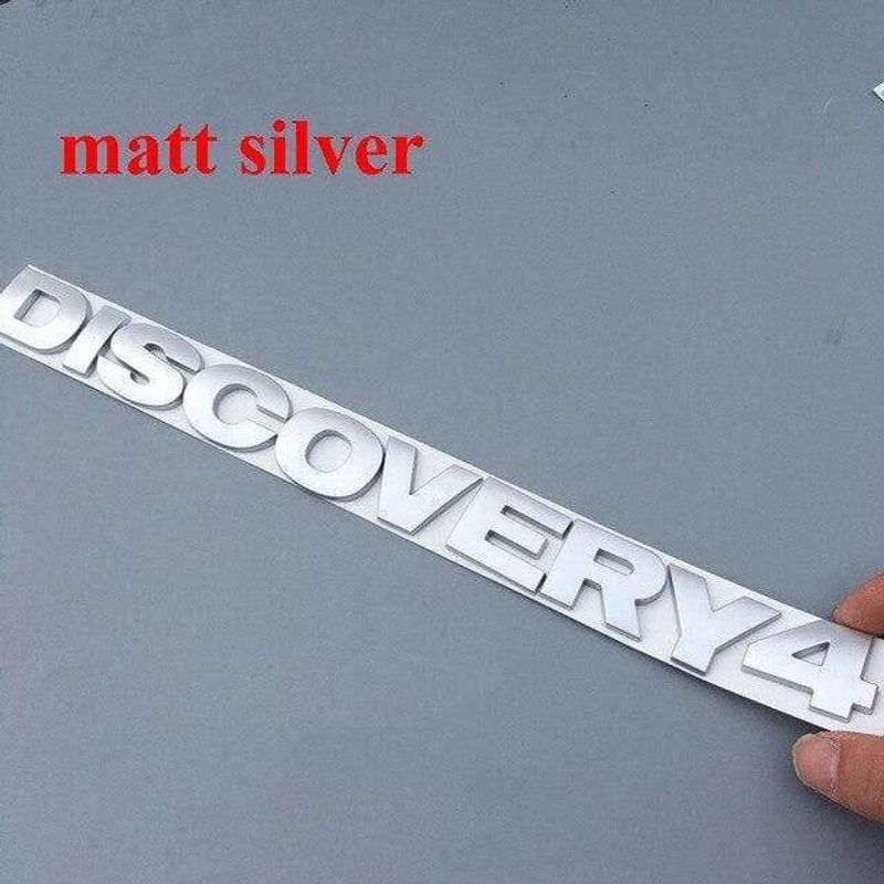 Round Font Letter Emblem Badge for DISCOVERY 4 V8 HSE SPORT Car Refitting Hood Rear Trunk Logo Sticker