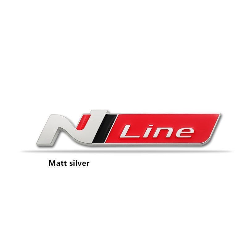 1x 3D Metal N NLINE N Line Badge Emblem Grille for Hyundai Front Hood