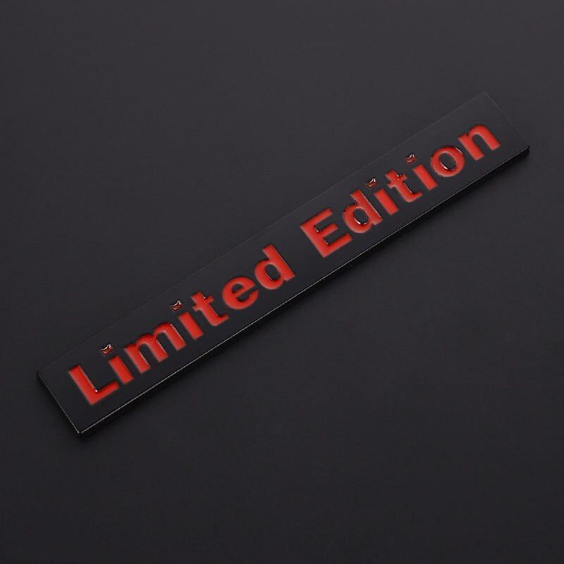 2Pcs 3D Metal LIMITED EDITION Emblem Badge Stickers Decal for BMW Audi Honda Opel Toyota
