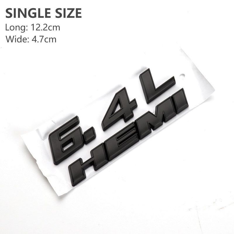 HEMI 6.4L 392 ABS Badge for Challenger, Caliber & RAM