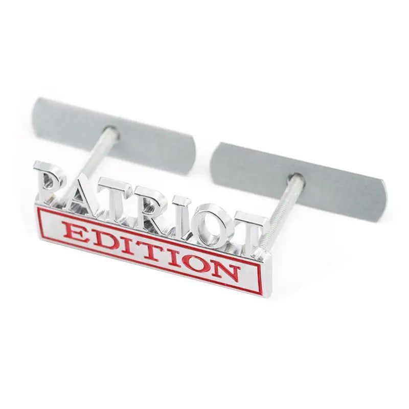 Metal Car Sticker PATRIOT Edition Badge Emblem Front Hood Grille for BMW Subaru Mazda