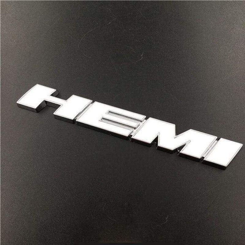 Metal Auto Front Grille Emblem Car Sticker for Dodge HEMI Badge Styling Caliber Jcuv Journey Challenger RAM Caravan