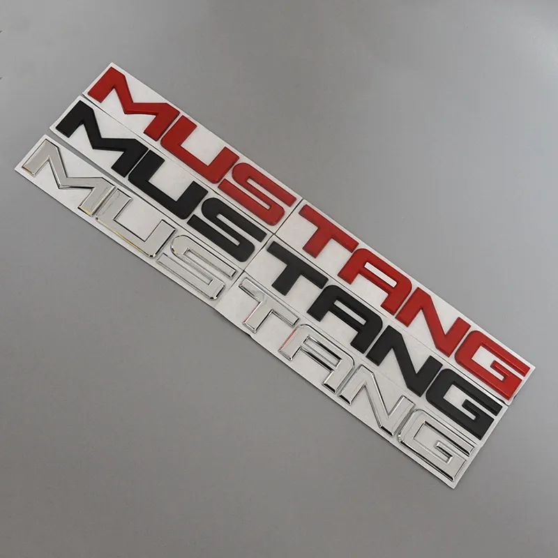 Car Emblem Metal Sticker Rear Trunk Badge Decals for Ford Mustang Shelby GT 350