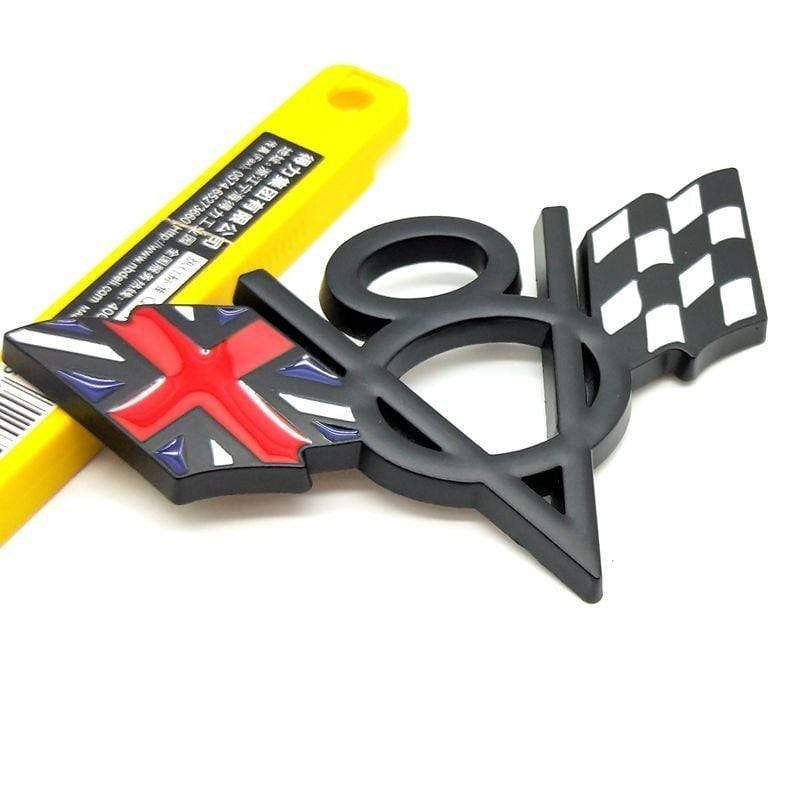 3D Metal V8 USA Germany UK Flag Car Sticker Emblem Badge for Chevrolet Lacetti Aveo Cobalt Cruze Malibu Trax Camaro Car