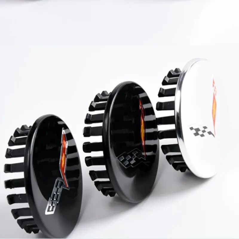 4Pcs/set 68mm SS ABS Carbon Fiber Car Wheel Center Covers For Chevrolet CAMARO Corvette