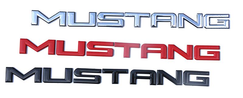 Car Emblem Metal Sticker Rear Trunk Badge Decals for Ford Mustang Shelby GT 350