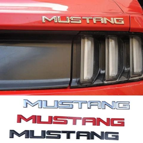 Car Emblem Metal Sticker Rear Trunk Badge Decals for Ford Mustang Shelby GT 350