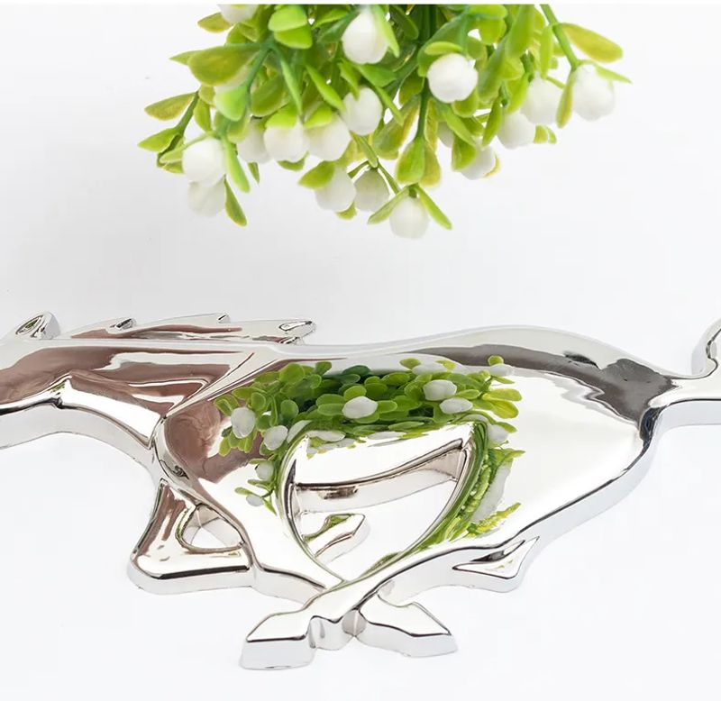 For Mustang 2015-2021 Fastback Mach 1 Shelby Metal Front Grill Horse Emblem