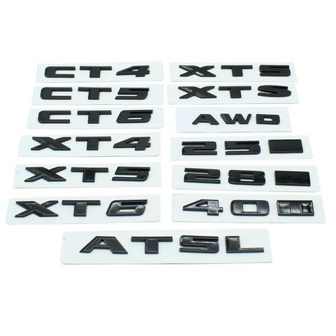 Back Trunk ABS Sticker For Cadillac CT4 CT5 CT6 ATS XT4 XT5 XT6 Badge Emblem