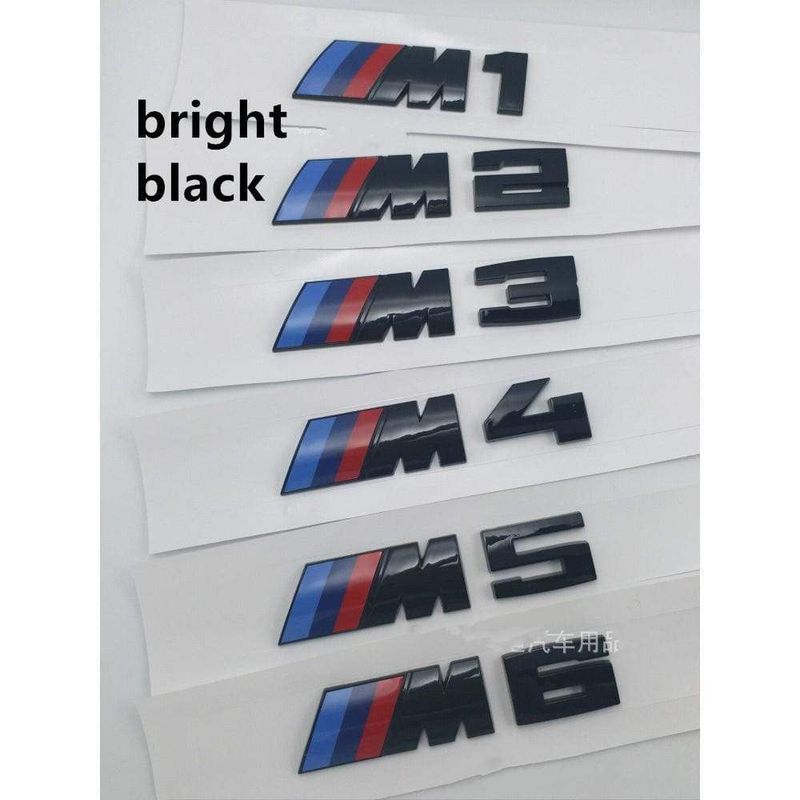 1pc BMW Sports M Badge Car body Sticker M1 M2 M3 M4 M5 M6 Sports badge Labeling sticker