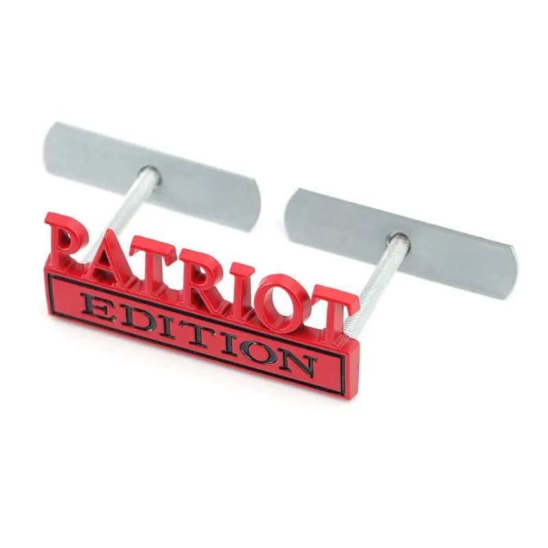 Metal Car Sticker PATRIOT Edition Badge Emblem Front Hood Grille for BMW Subaru Mazda