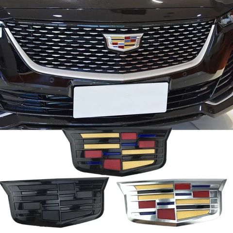 Cadillac Front Grille Emblem Tailgate Trunk Badge Sticker for XTS XT5 XT6 ATSL SRX BLS CT4 CT5 CT6